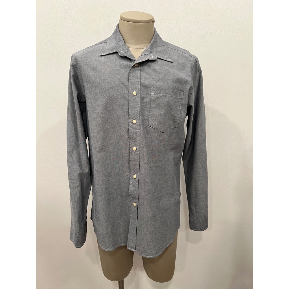 RVYC Button Down Shirt Mens XL Gray Long Sleeve Cotton Oxford No Boat No Problem